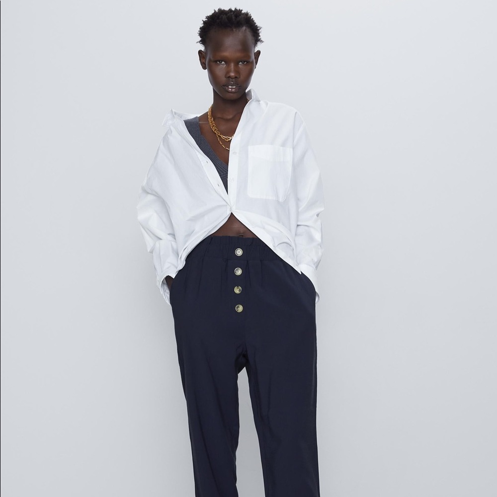 NWT ZARA PAPERBAG PANTS